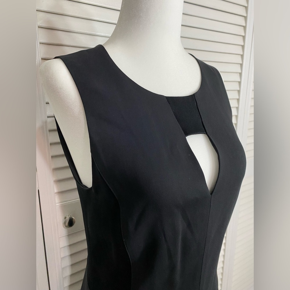 Size 4 Rag & Bone Sleeveless Little Black Dress w/ Side Paneling & Back Zipper - Picture 3 of 11